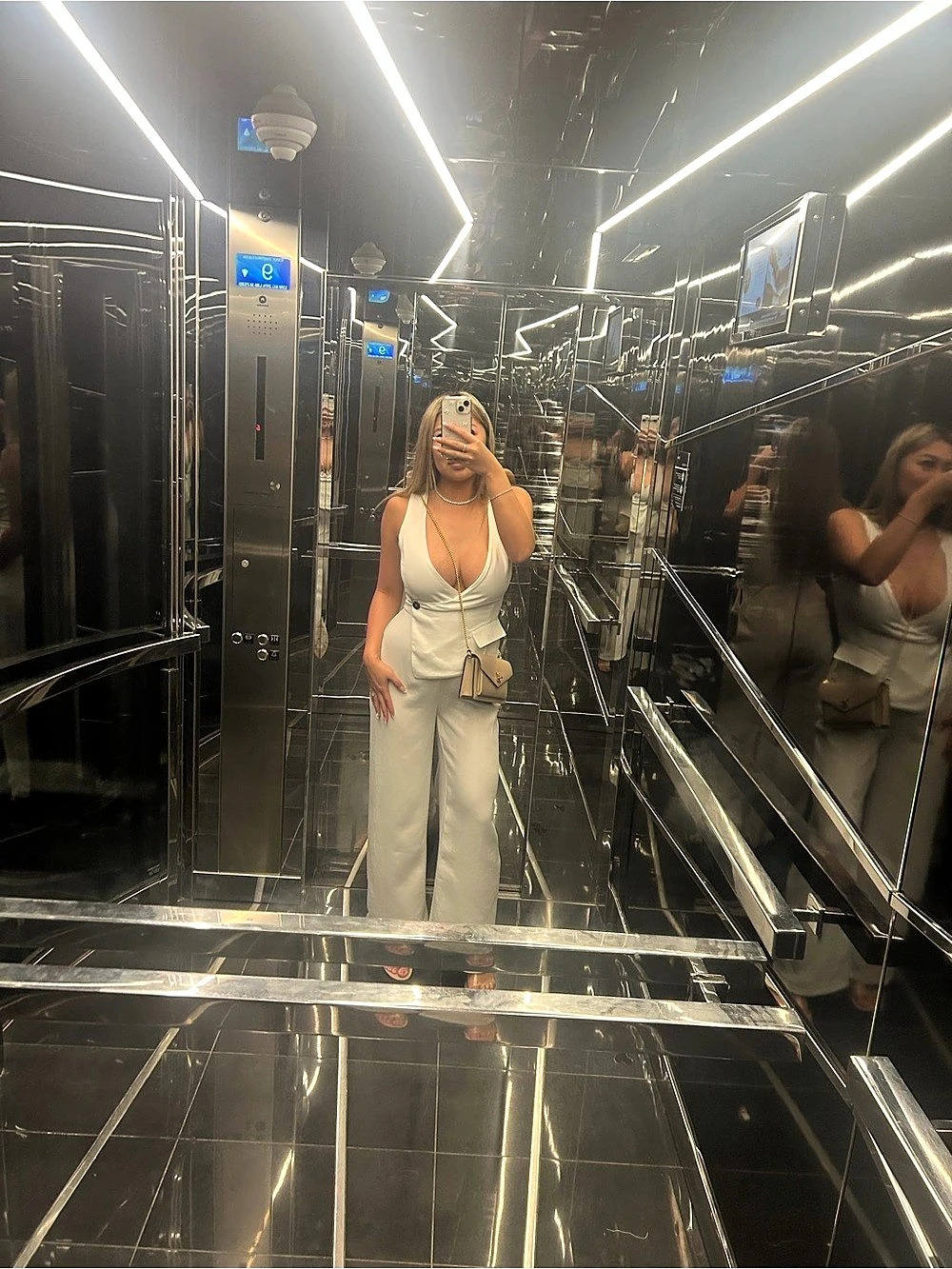 White Wide-Leg Jumpsuit